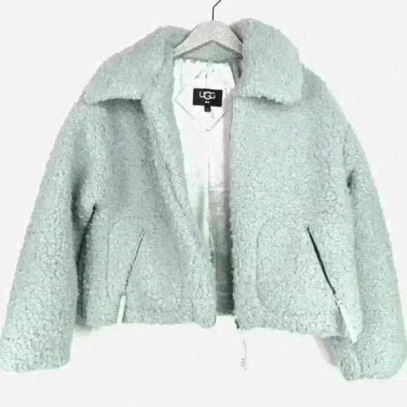 UGG Jackets & Blazers - NWT! UGG WOMEN'S MAEVE SHERPA JACKET IN SIDEWALK COLOR L